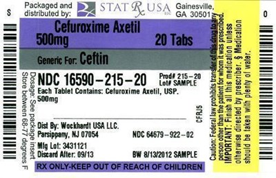 Cefuroxime Axe Label Image (Cefuroxime Axe 500 mg Label)